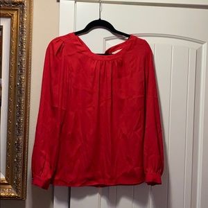 Red blouse
